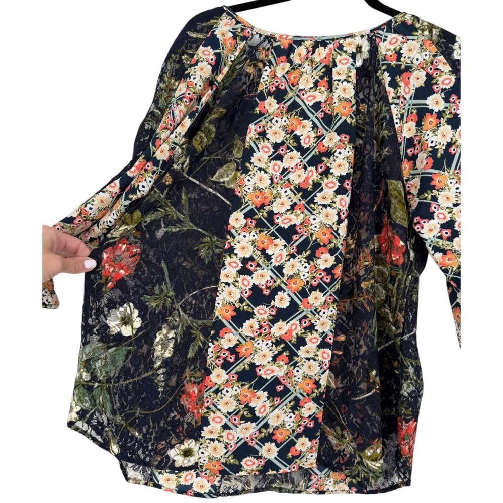 Fig And Flower Floral Patchwork Blouse - Multicol… - image 7
